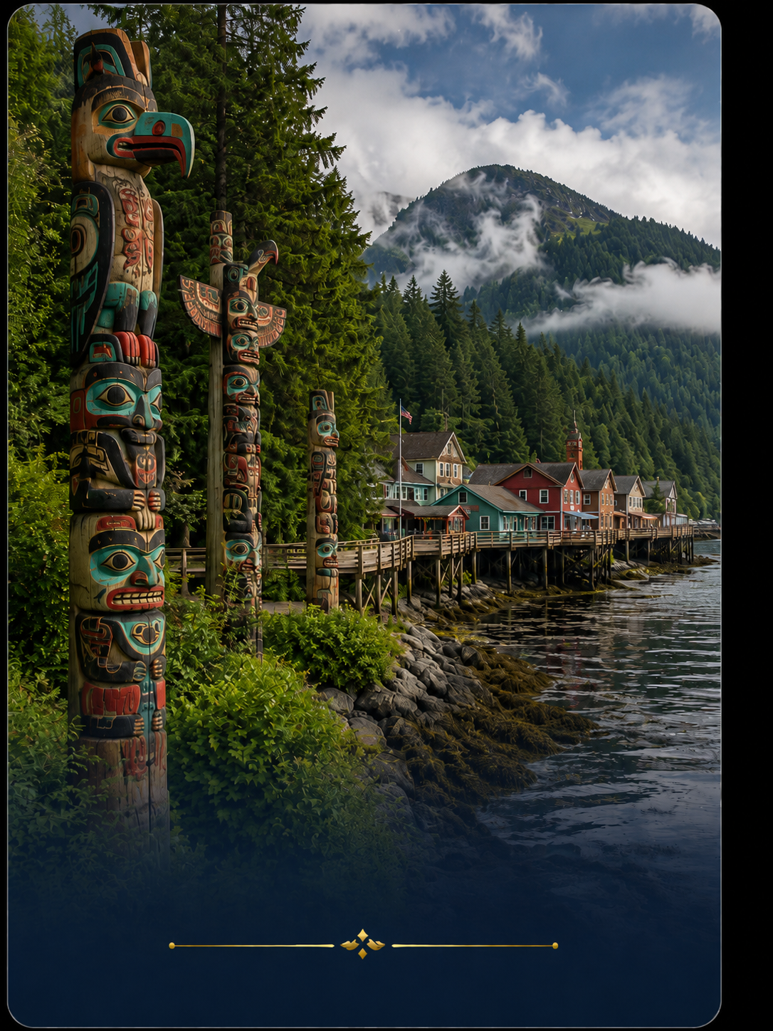 Totem Bight en Ketchikan
