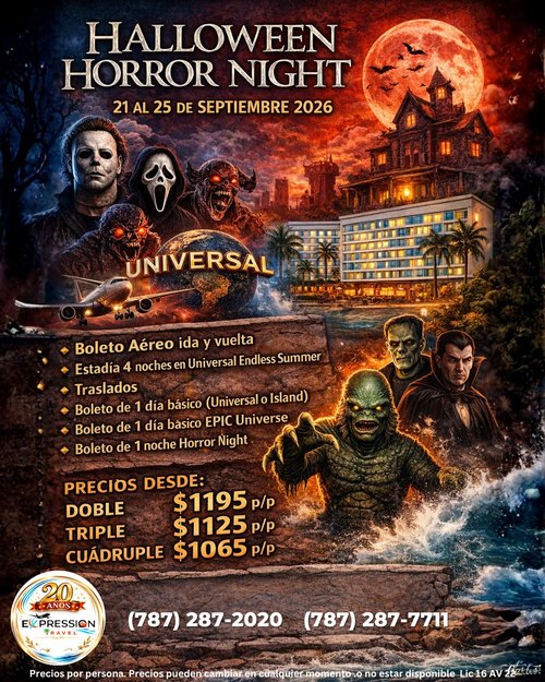 Halloween Horror Night — Universal 2026