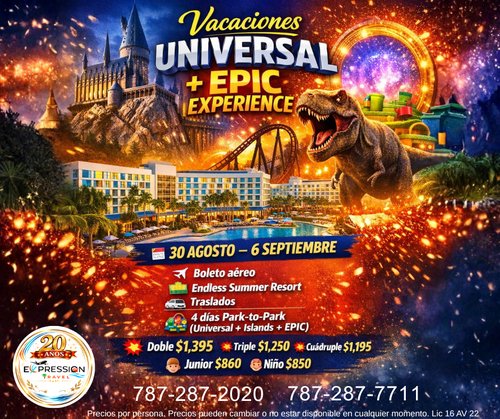 Universal + EPIC Experience 2026
